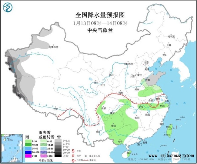 中东部大范围雨雪天气又要“开工” 华北黄淮霾反复