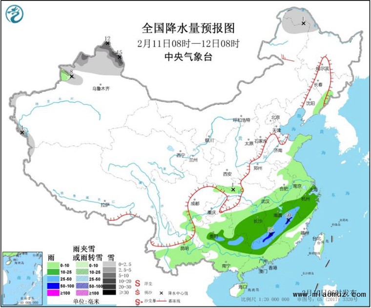 南方新一轮降水今日“上线” 华北黄淮雾和霾频频现身